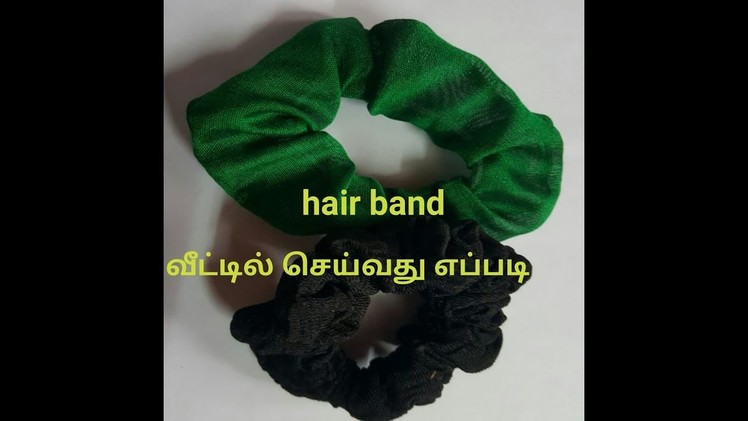 Hair band making at home | hair band stitching  from waste cloth | DIY hair accessories