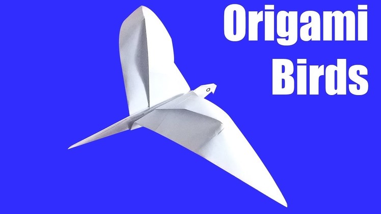 How To Fold Paper Birds For Your Kids | Best Origami Paper Birds Tutorial | Diy Paper Bird Project