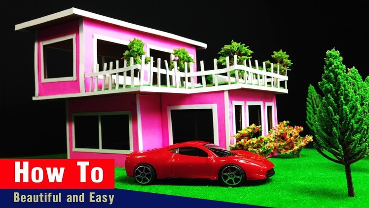 ✔How To Make A Miniature Beautiful [Modern House _ Dream Home] By Cardboard-Easy With Paper Project