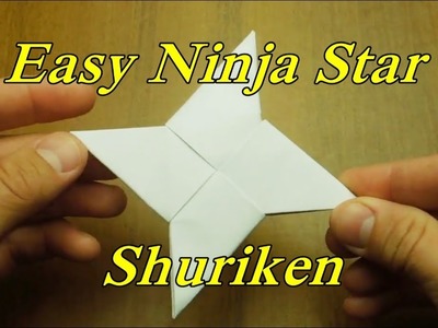 How To Make a Paper Ninja Star Shuriken   Origami