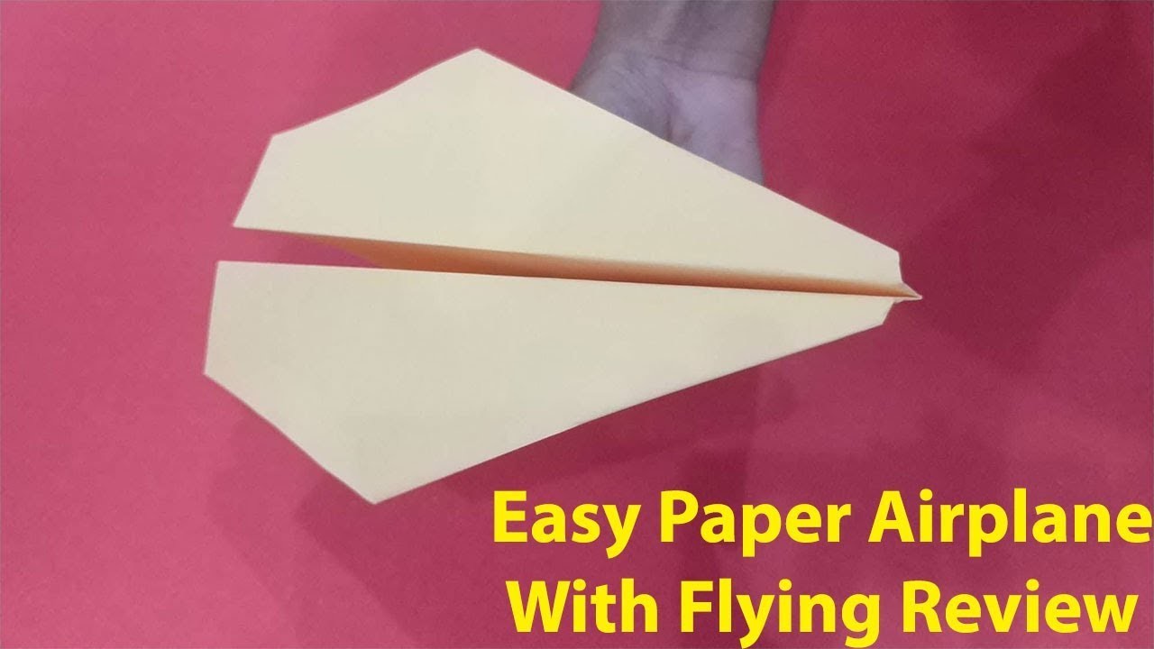 How to make an Simple Paper airplane - Easy origami paper planes that ...