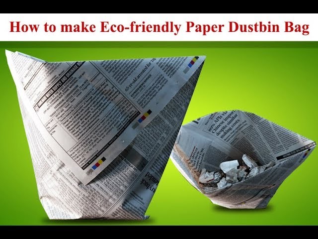 How To Make Eco-friendly Paper Dustbin Bag?