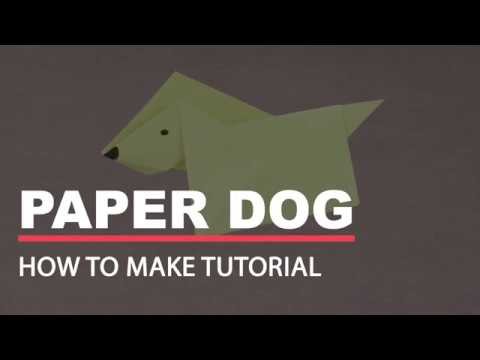 How to Make Paper Dog - Origami Paper Crafts