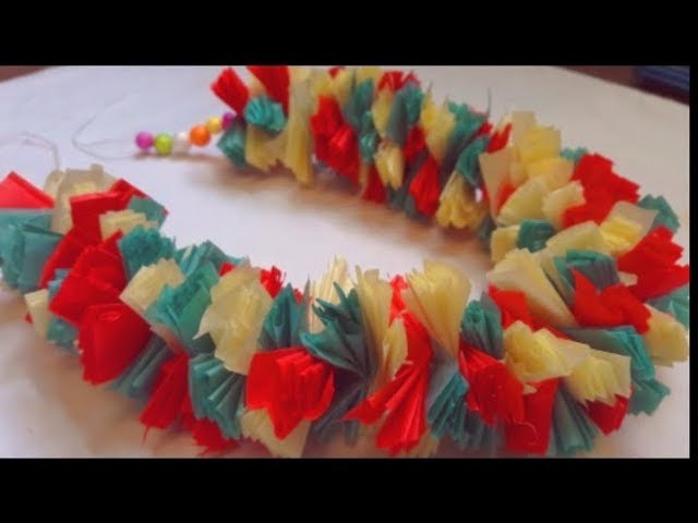 How to make -paper mala at home II DIY Idian arts gallery