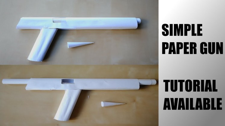 How to make Simple Paper Pistol that Shoots HARD!!!