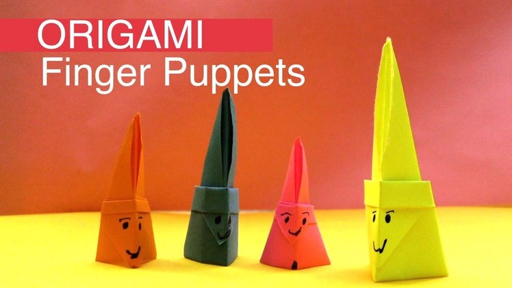 Learn to Make Family Finger Puppets with Paper | Origami DIY Easy Paper Finger Puppets