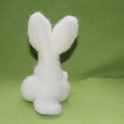 Needle felted White bunny