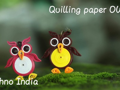 Quilling paper owl