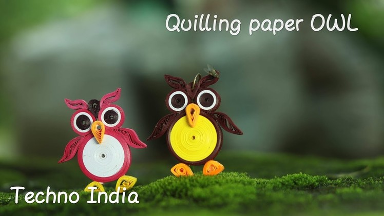 Quilling paper owl