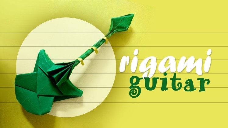 Tiny Origami Guitar | How to make a paper Guitar ????