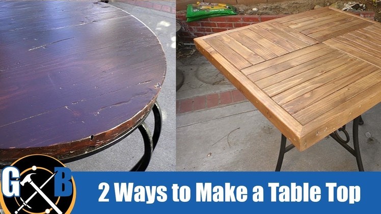2 Different Ways to Make an Outdoor Table Top :: DIY