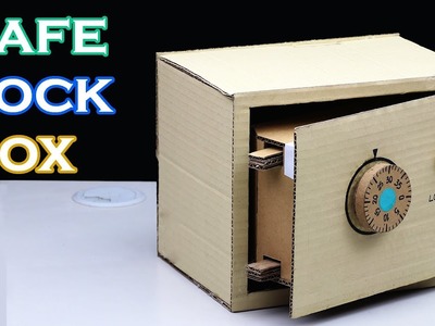 Build a Safe with Combination Lock from Cardboard   DIY Safe