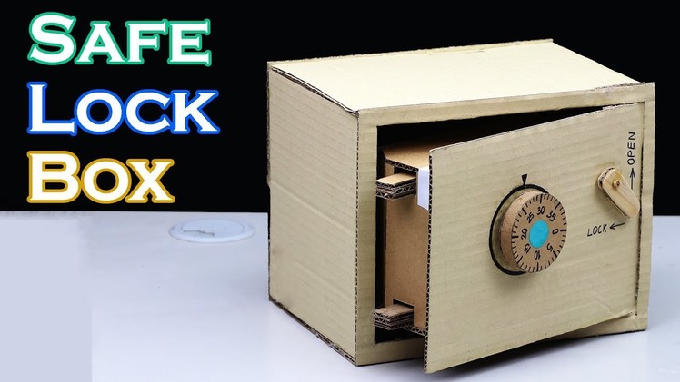 Build a Safe with Combination Lock from Cardboard   DIY Safe