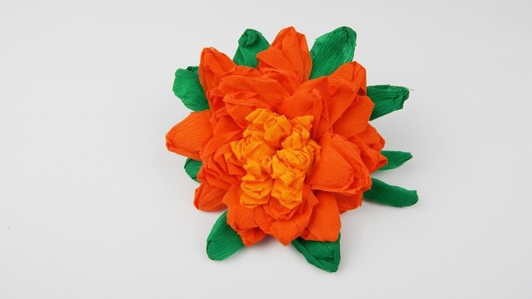 Decoration crepe paper flower DIY Dekoration Krepppapier Blume