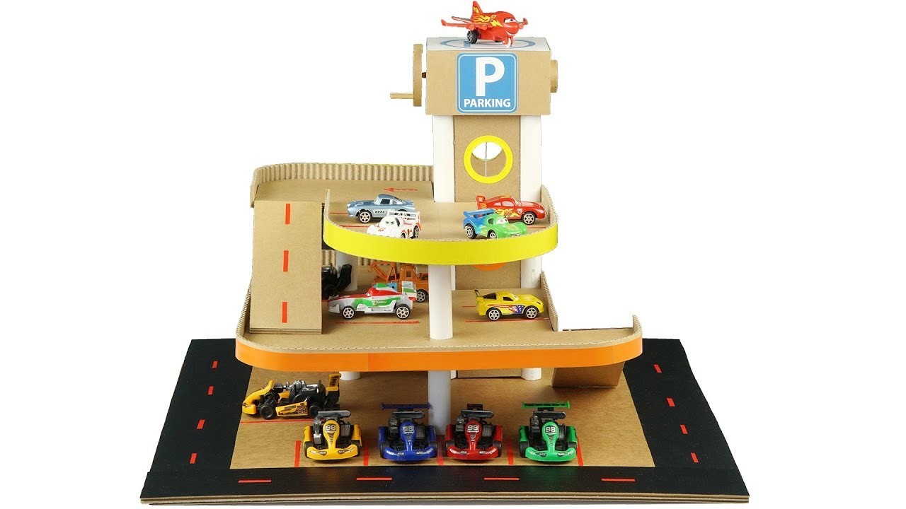 diy car parking for kids