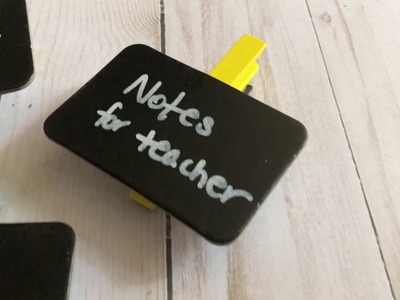 DIY Chalkboard Magnet Clips for Important Papers
