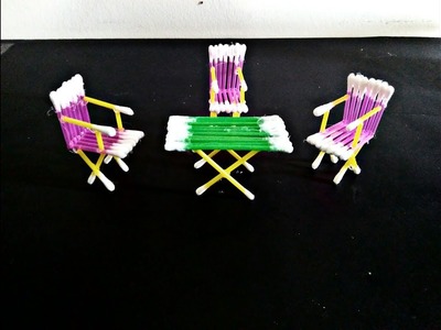 DIY Cotton Buds Table and Chair_Cool idea with cotton buds  by Life Hacks 360