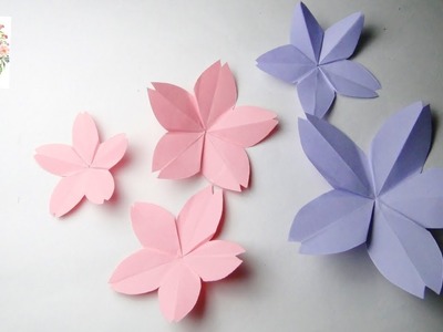 DIY Kirigami Cherry Blossom Flowers | Origami Cherry Blossom