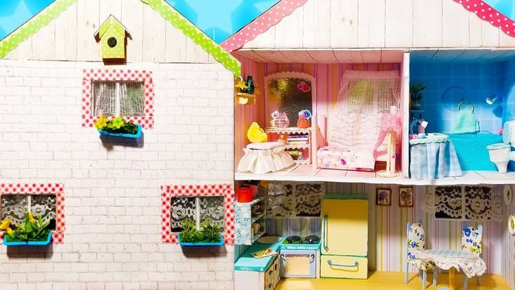 DIY Miniature Dollhouse in a Shoebox (not a kit)