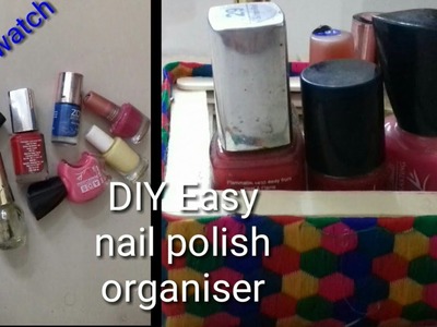 DIY Nail polish organiser || Popsicle sticks