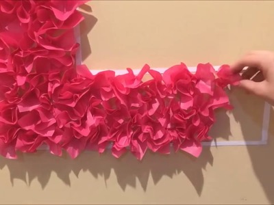 DIY Room Decor (Tissue Paper Heart Wall Art)