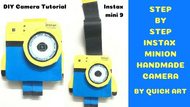 DIY | Step By Step Instax Minion Handmade Camera | handmade craft | valentine day gift