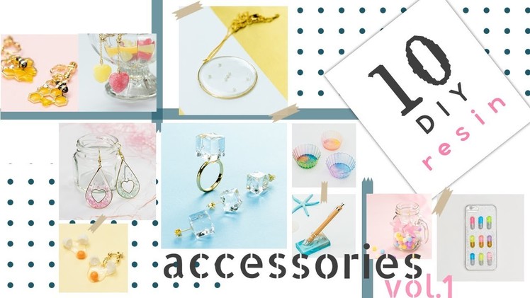 DIY UV-RESIN: 10 Awesome Resin Accessories You MUST LOVE♡レジン系アクセサリーの10種類♡