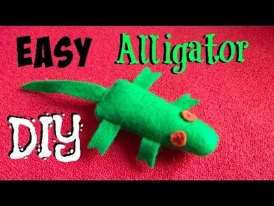 Fast and Easy DIY Alligator Plush for Kids! Fun Sewing Animal Project Peluche de cocodrilo facil!
