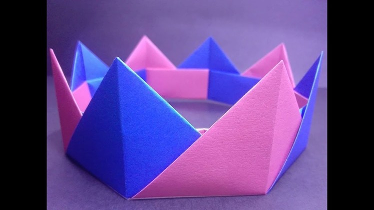 How To Make A Paper Crown I DIY Color Paper Made I Easy Tutorial || "Easy Craft"