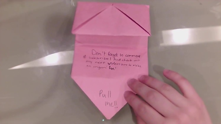 How to Make an Origami Pull Out Card