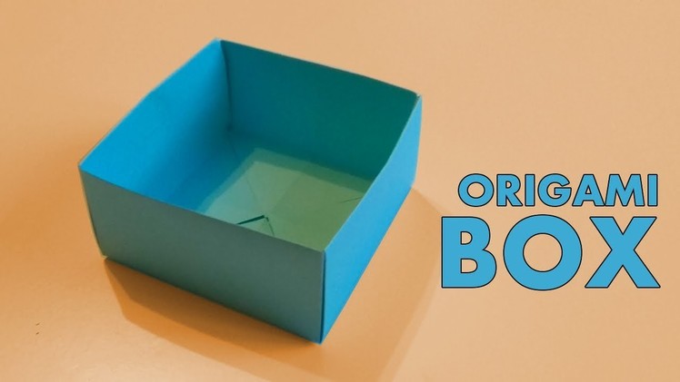 How to make SIMPLE ORIGAMI BOX diy