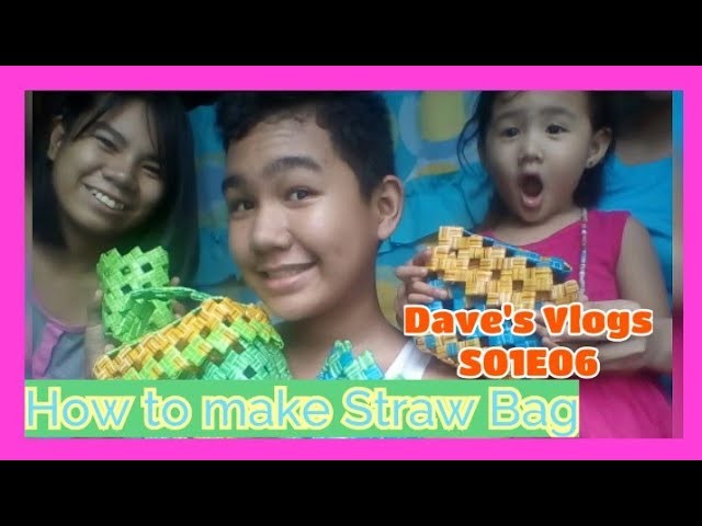 How to make Straw Bag (DIY crafts) - Dave Escobido
