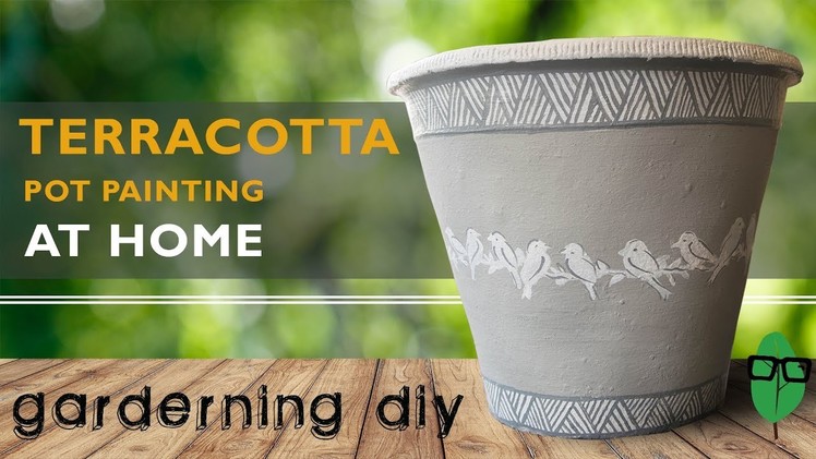 How to paint a Terracotta Pot at Home | Gardening DIY