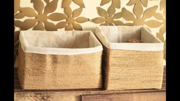 How to reuse old boxes | DIY Twine box | Diy organiser
