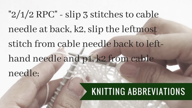 Knitting instructions 2.1.2 RPC | Pattern Duchess