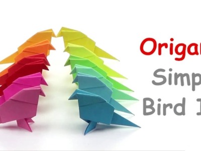 Origami | very simple bird | home decoration | paper art |crazy craft by atul chourasiya