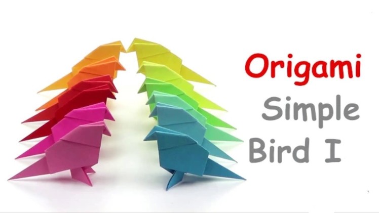 Origami | very simple bird | home decoration | paper art |crazy craft by atul chourasiya