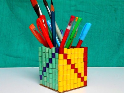 Paper Quilled Pen Stand DIY  !!!