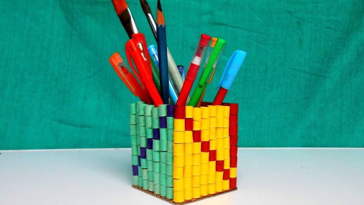 Paper Quilled Pen Stand DIY  !!!