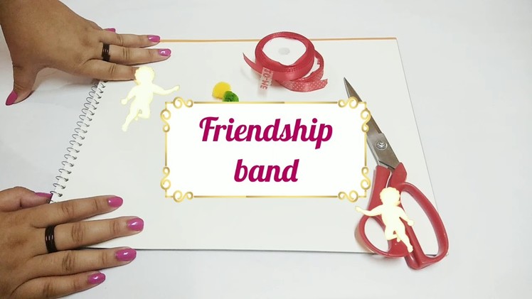 POM POM Friendship band. Easy DIY friendship band