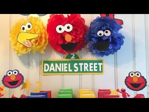 Sesame Street birthday DIY