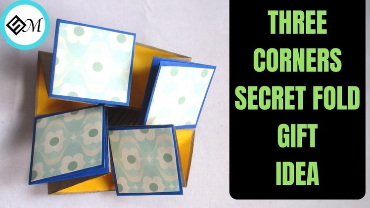 Three Corners Secret Fold Gift Idea | DIY Folds