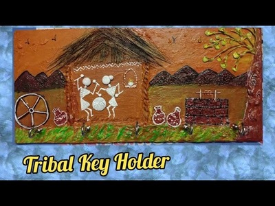 Tribal Key Holder l 3D Mural key holder l DIY Key holder l #craftarena 37