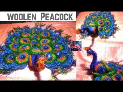 Woolen peacock || DIY Woolen Mor part-2