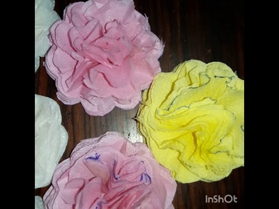 Attractive flowers from tissue paper ????