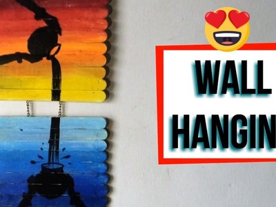 Beautiful Wall Hanging | wall hanging of Ice cream sticks || Home decoration || DIY Craft