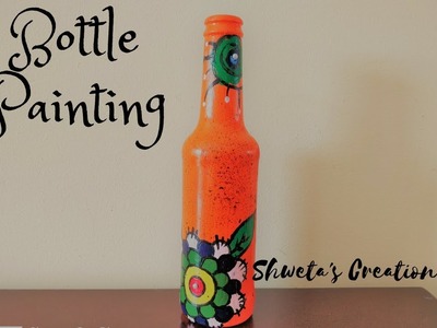 Bottle Painting DIY | How to paint on wine bottle | Bottle Recycle