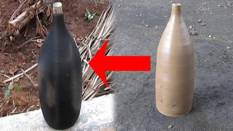 Clay Water Bottle | Clay Pot | DIY | Clay Art | Primitive