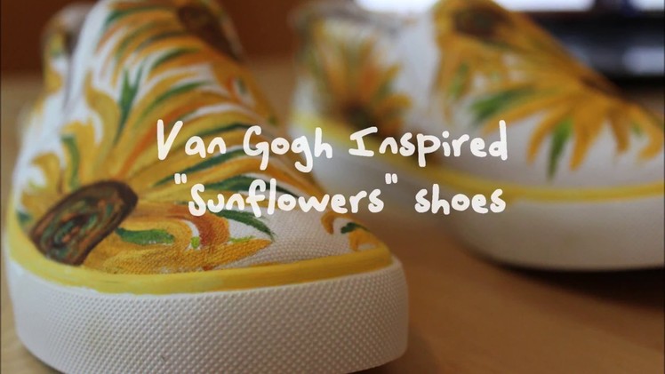 D.I.Y. Van Gogh Inspired Sunflowers Shoes
