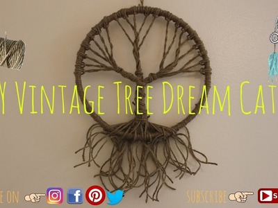 D.I.Y Vintage tree dream catcher | Easy and Fun | Dream Catcher *Home Decor*